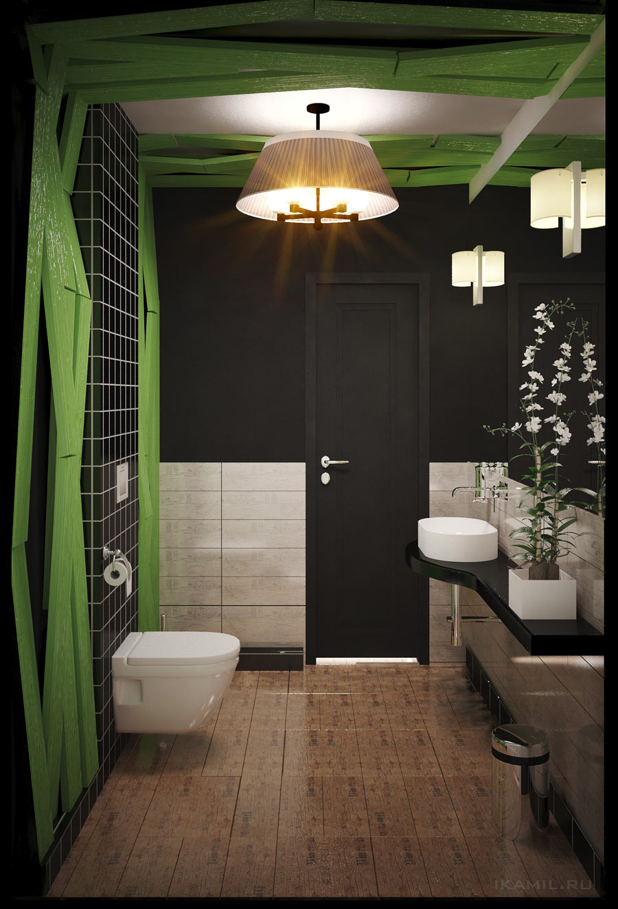 Дизайн ванной комнаты маленького размера — cтоимость в Москве